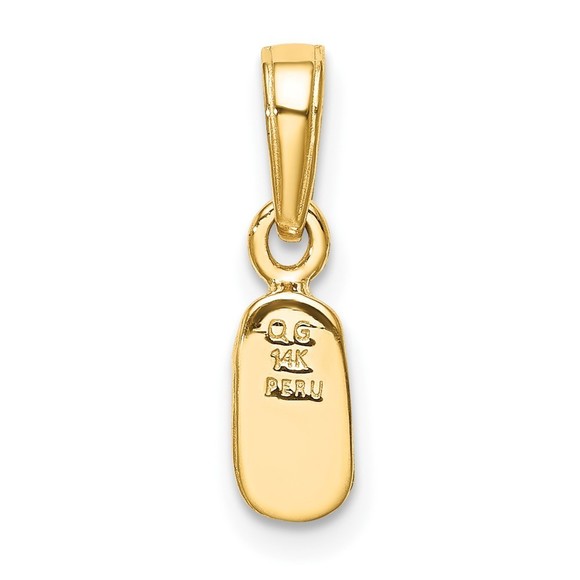 10K Gold Baby Shoe Charm - Picture 3 of 4